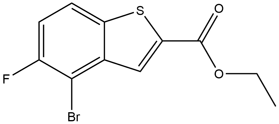 ethyl 4-bromo-5-fluoro-benzothiophene-2-carboxylate Struktur