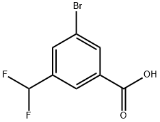 3-Bromo-5-(difluoromethyl)benzoic acid Struktur