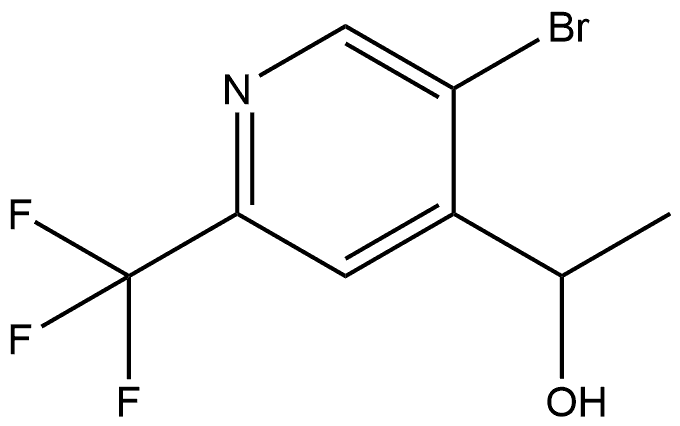 1-(5-bromo-2-(trifluoromethyl)pyridin-4-yl)ethanol Struktur