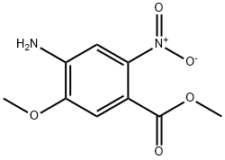 Benzoic acid, 4-amino-5-methoxy-2-nitro-, methyl ester Struktur