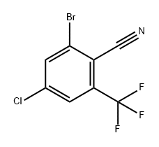 Benzonitrile, 2-bromo-4-chloro-6-(trifluoromethyl)- Struktur