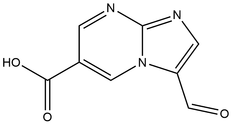 3-formylimidazo[1,2-a]pyrimidine-6-carboxylic acid Struktur