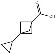 3-cyclopropylbicyclo[1.1.1]pentane-1-carboxylic acid Struktur