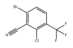 Benzonitrile, 6-bromo-2-chloro-3-(trifluoromethyl)- Struktur