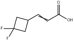 3-(3,3-Difluorocyclobutyl)-2-propenoic acid Struktur