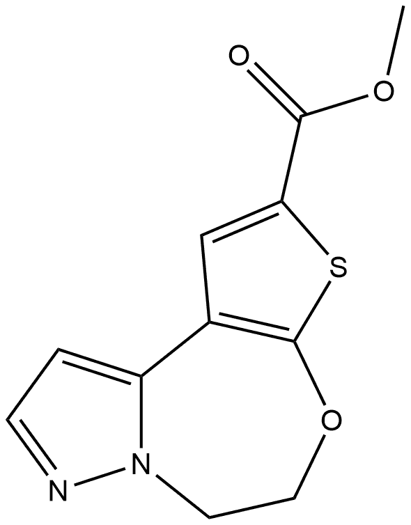 methyl 9-oxa-11-thia-5,6-diazatricyclo[8.3.0.02,6]trideca-1(10),2,4,12-tetraene-12-carboxylate Struktur