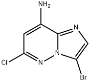 Imidazo[1,2-b]pyridazin-8-amine, 3-bromo-6-chloro- Struktur