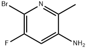 3-Pyridinamine, 6-bromo-5-fluoro-2-methyl- Struktur