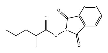 Pentanoic acid, 2-methyl-, 1,3-dihydro-1,3-dioxo-2H-isoindol-2-yl ester Struktur