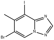 [1,2,4]Triazolo[1,5-a]pyridine, 6-bromo-8-iodo-7-methyl- Struktur