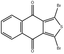 1,3-dibromonaphtho[2,3-c]thiophene-4,9-dione Struktur