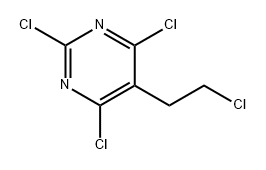 Pyrimidine, 2,4,6-trichloro-5-(2-chloroethyl)- Struktur