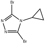 4H-1,2,4-Triazole, 3,5-dibromo-4-cyclopropyl- Struktur