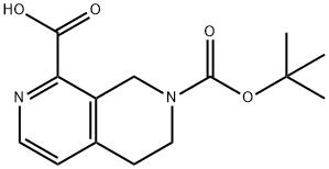 2,7-Naphthyridine-1,7(6H)-dicarboxylic acid, 5,8-dihydro-, 7-(1,1-dimethylethyl) ester Struktur