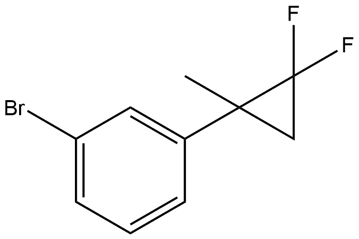 1-bromo-3-(2,2-difluoro-1-methyl-cyclopropyl)benzene Struktur