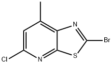 2-Bromo-5-chloro-7-methylthiazolo[5,4-b]pyridine Struktur