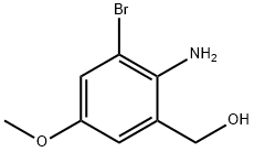 (2-amino-3-bromo-5-methoxyphenyl)methanol Struktur