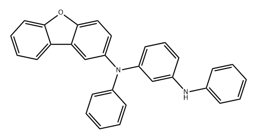 1,3-Benzenediamine, N1-2-dibenzofuranyl-N1,N3-diphenyl- Struktur