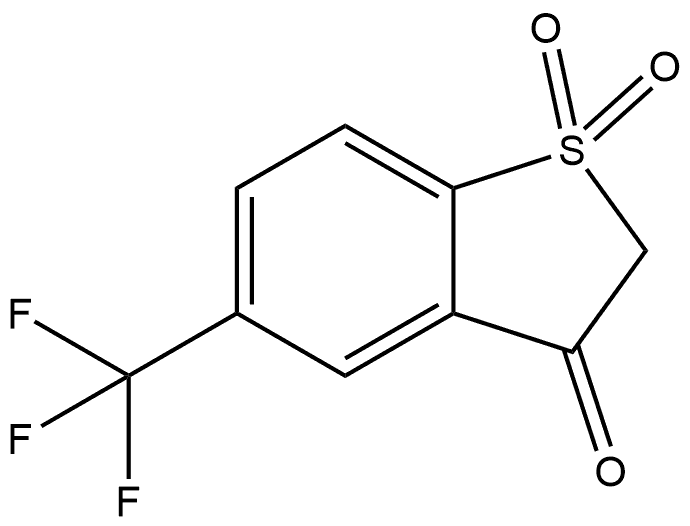 Benzo[b]thiophen-3(2H)-one, 5-(trifluoromethyl)-, 1,1-dioxide Struktur