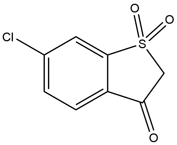 6-chlorobenzo[b]thiophen-3(2H)-one 1,1-dioxide Struktur