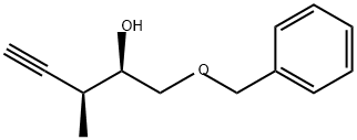 4-Pentyn-2-ol, 3-methyl-1-(phenylmethoxy)-, (2R,3S)- Struktur