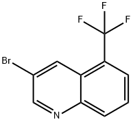 Quinoline, 3-bromo-5-(trifluoromethyl)- Struktur