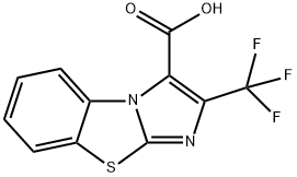 2-(Trifluoromethyl)imidazo[2,1-b][1,3]benzothiazole-1-carboxylic acid Struktur