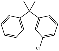 9H-Fluorene, 4-chloro-9,9-dimethyl- Struktur