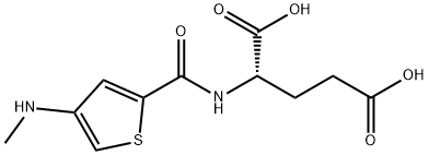 L-Glutamic acid, N-[[4-(methylamino)-2-thienyl]carbonyl]- Struktur