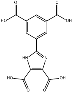 1H-Imidazole-4,5-dicarboxylic acid, 2-(3,5-dicarboxyphenyl)- Struktur