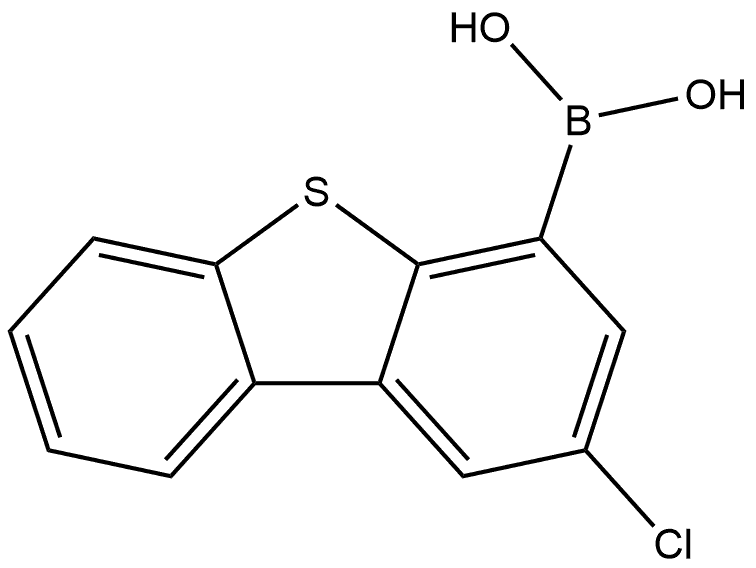 B-(2-Chloro-4-dibenzothienyl)boronic acid Struktur