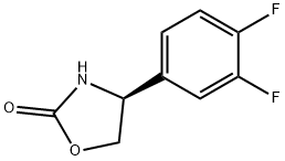 2-Oxazolidinone, 4-(3,4-difluorophenyl)-, (4S)- Struktur