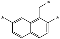 Naphthalene, 2,7-dibromo-1-(bromomethyl)- Struktur