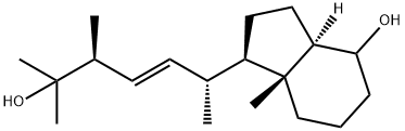 1H-Inden-4-ol, octahydro-1-[(1R,2E,4S)-5-hydroxy-1,4,5-trimethyl-2-hexen-1-yl]-7a-methyl-, (1R,3aR,7aR)- Struktur