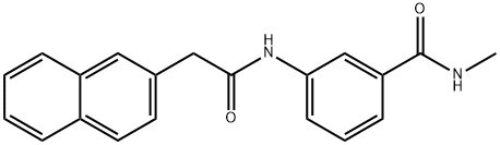 2-Naphthaleneacetamide, N-[3-[(methylamino)carbonyl]phenyl]- Struktur