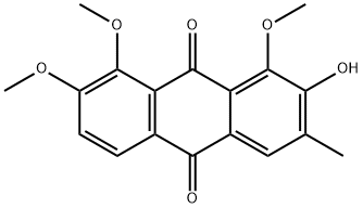 9,10-Anthracenedione, 2-hydroxy-1,7,8-trimethoxy-3-methyl- Struktur