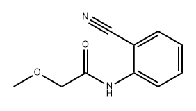 Acetamide, N-(2-cyanophenyl)-2-methoxy- Struktur