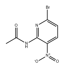 Acetamide, N-(6-bromo-3-nitro-2-pyridinyl)- Struktur