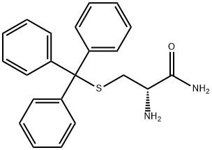 Propanamide, 2-amino-3-[(triphenylmethyl)thio]-, (2S)- Struktur