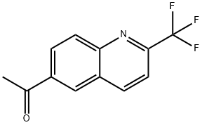 Ethanone, 1-[2-(trifluoromethyl)-6-quinolinyl]- Struktur