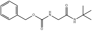 Carbamic acid, N-[2-[(1,1-dimethylethyl)amino]-2-oxoethyl]-, phenylmethyl ester Struktur