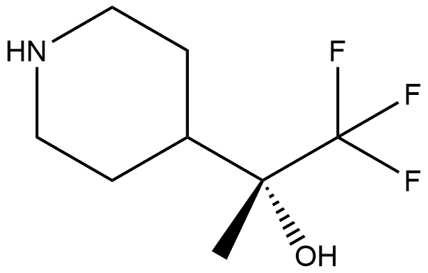 (R)-1,1,1-trifluoro-2-(piperidin-4-yl)propan-2-ol Struktur