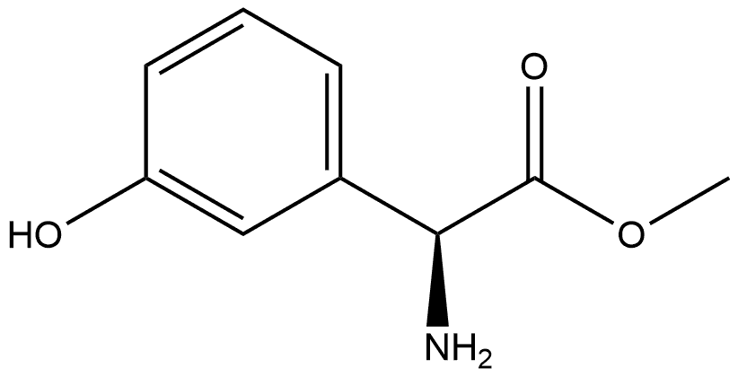 S-3-hydroxyphenylglycine methyl ester Struktur