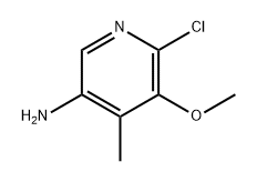 3-Pyridinamine, 6-chloro-5-methoxy-4-methyl- Struktur