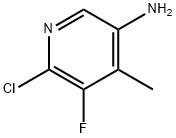 3-Pyridinamine, 6-chloro-5-fluoro-4-methyl- Struktur