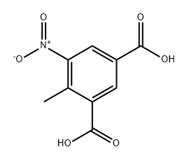 1,3-Benzenedicarboxylic acid, 4-methyl-5-nitro- Struktur