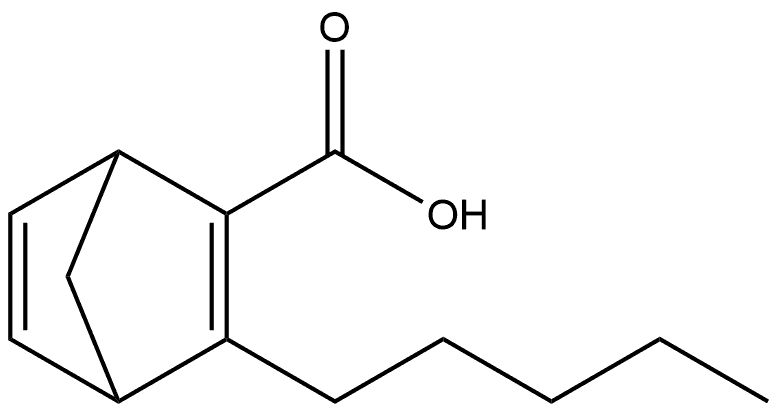 3-Pentylbicyclo[2.2.1]hepta-2,5-diene-2-carboxylic acid Struktur