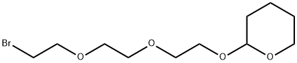 2H-Pyran, 2-[2-[2-(2-bromoethoxy)ethoxy]ethoxy]tetrahydro- Struktur