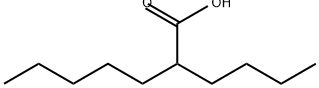 Heptanoic acid, 2-butyl- Struktur