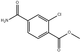 Methyl 4-Carbamoyl-2-chlorobenzoate Struktur